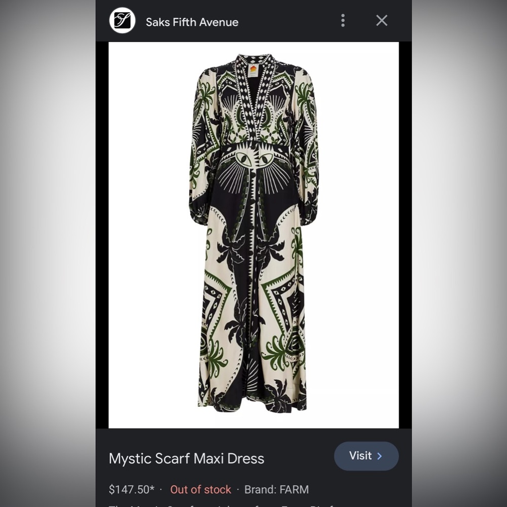 NWT Farm Rio dress XL